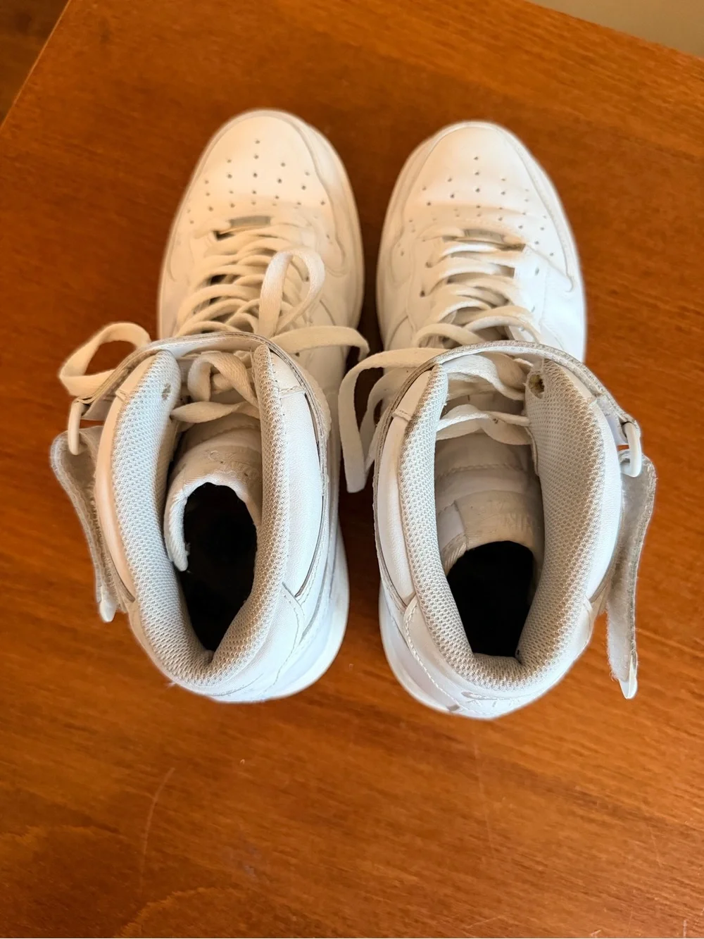 Nike Air Force 1 High ‘07 Triple White Men’s Size 10 Leather Sneakers CW2290
